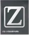 Metalowa zakładka - Litera Z Clip-on - tantis.pl