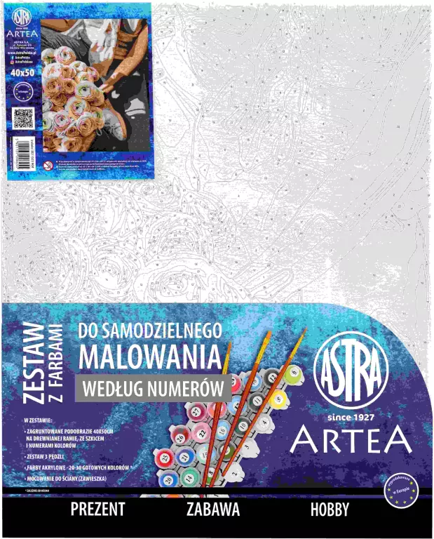 Malowanie po numerach Astra Artea Rożany Bukiet - tantis.pl