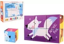 Klocki puzzle dla dzieci 6el MIX