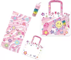 Ręcznik plażowy w torbie kwiatki