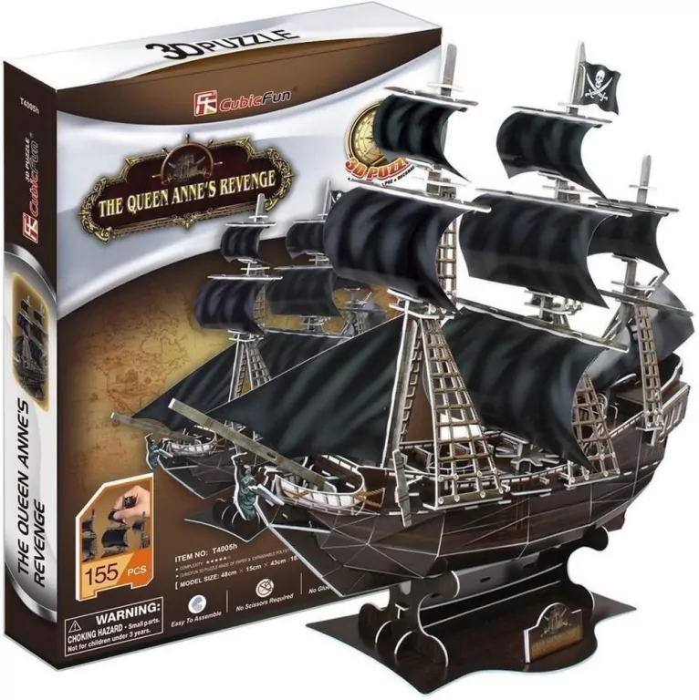 Puzzle 3D. Queen Aanne's Revenge - tantis.pl