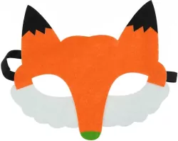Filcowa maska zwierzątka - lis