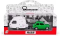 Fiat 126p + przyczepa Niewiadów Kemping zielony - tantis.pl