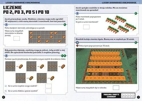 Minecraft. Matematyka. Megazadania. 8+ - tantis.pl