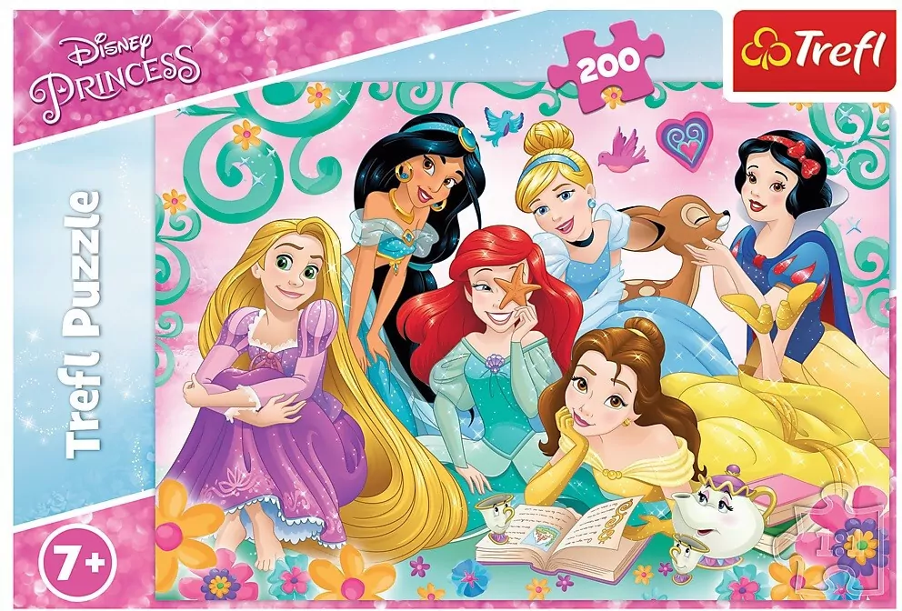 Puzzle 200. Radosny świat księżniczek. Disney Princess. 13268 - tantis.pl