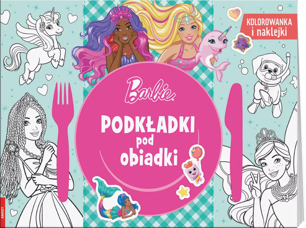 Podkładki pod obiadki. Barbie - tantis.pl