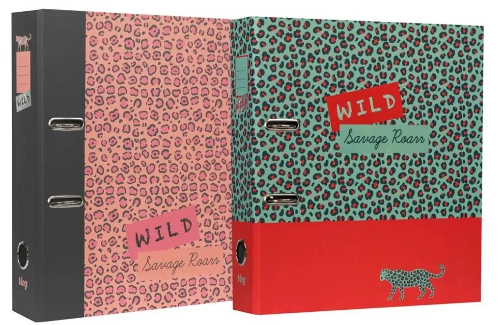 Segregator A4/2R 8 cm z dźwignią B'Log Wild - tantis.pl