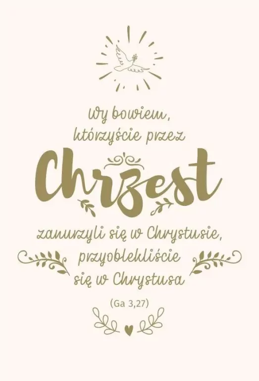 NT z infografikami B5 złote tł. Chrzest - tantis.pl