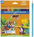 Kredki drewniane Kids Smooth ECO 24szt BIC - tantis.pl