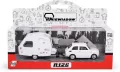Fiat 126p + przyczepa Niewiadów Kemping biały - tantis.pl