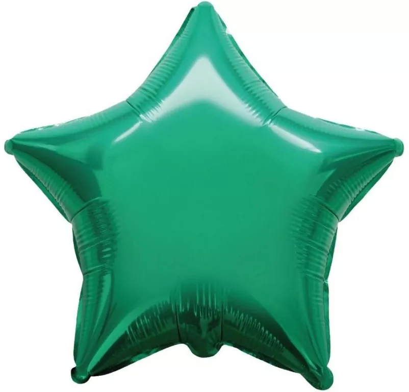 Balon foliowy Gwiazda zielona 45cm - tantis.pl