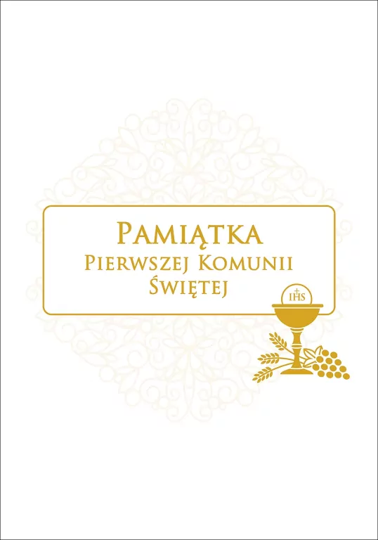 Pamiątka Pierwszej Komunii Świętej B5 - tantis.pl