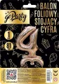 Balon foliowy stojący 4 rose gold 81cm - tantis.pl
