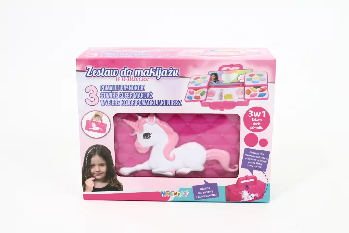 Zestaw do makijażu. Walizka z Jednorożcem - tantis.pl