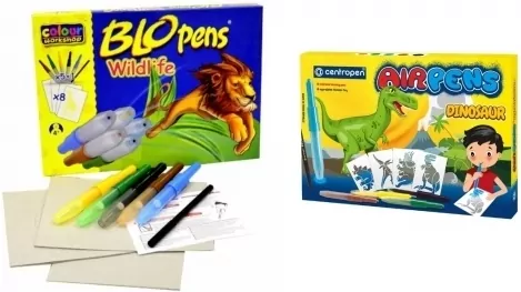 Flamastry dmuchane z szablonami - tantis.pl