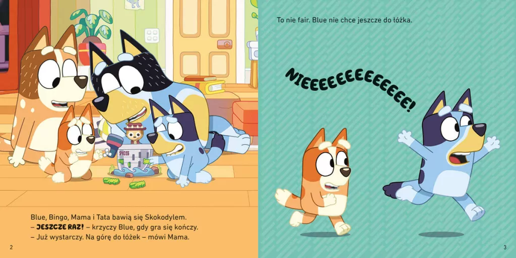 Dobranoc, owocowy nietoperzu. Moja czytanka. Bluey - tantis.pl