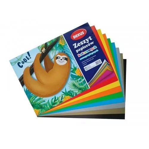 Zeszyt papierów kolorowych samoprzylepnych - tantis.pl