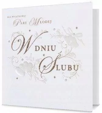 Karnet kwadratowy Ślub - tantis.pl