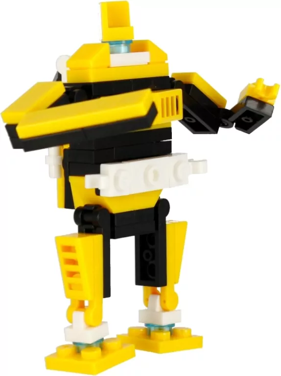 Klocki konstrukcyjne Alleblox RobotUnion 62el żółty - tantis.pl