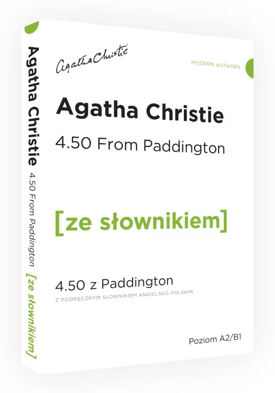 4.50 From Paddington. 4.50 z Paddington z podręcznym słownikiem angielsko-polskim. Poziom A2/B1. Ze słownikiem - tantis.pl