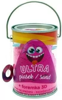 Ultra Piasek - puszka 150g różowy + foremka 3D krówka - tantis.pl