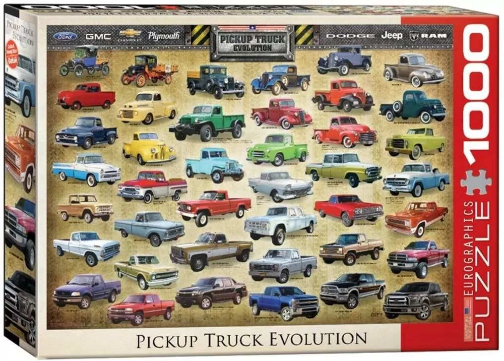 Puzzle 1000. Pickup Truck Evolution - tantis.pl