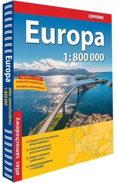 Europa Atlas Samochodowy 1:800 000 - tantis.pl