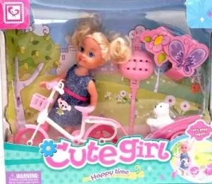 Lalka z rowerem - tantis.pl