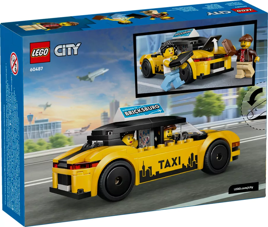 LEGO® City. Żółta taksówka 60487 - tantis.pl