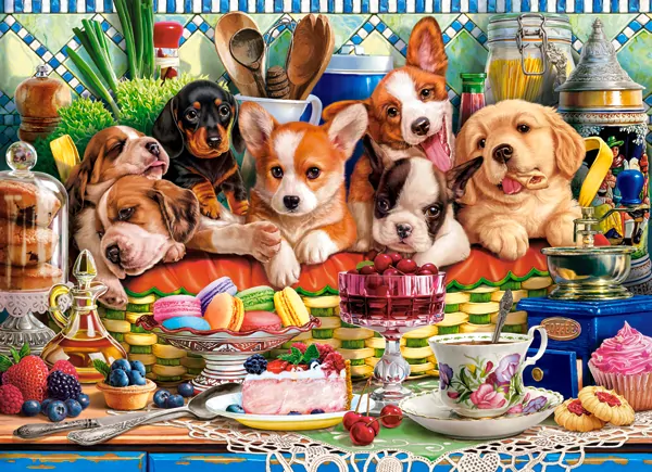 Puzzle 300 Puppies Dessert CASTOR - tantis.pl