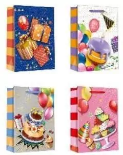 Torebka prezentowa 30x39x12cm, mix - tantis.pl
