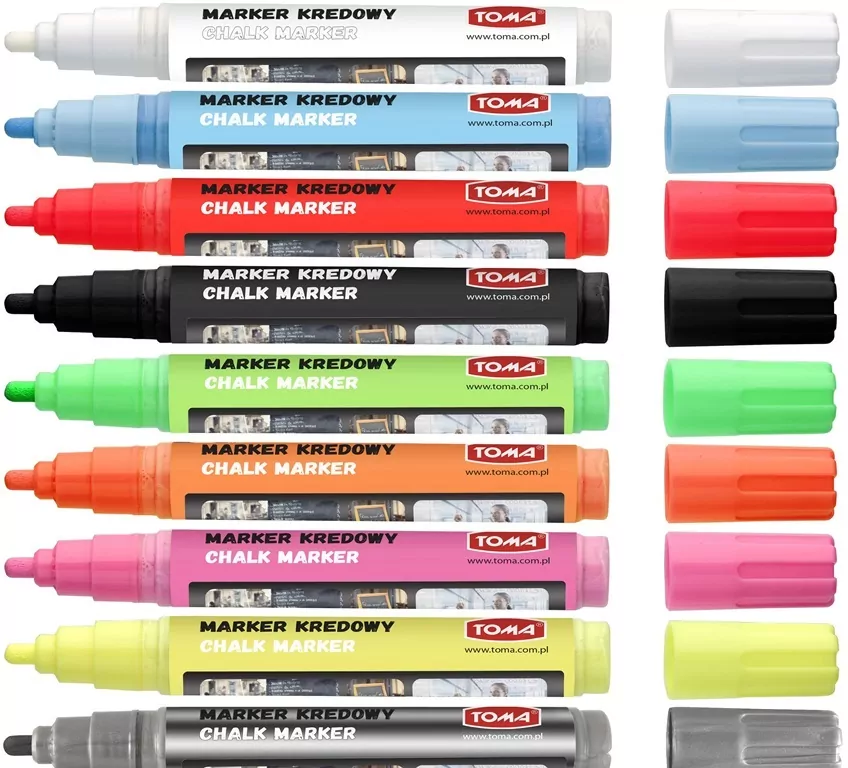 Marker kredowy. 10 kolorów - tantis.pl