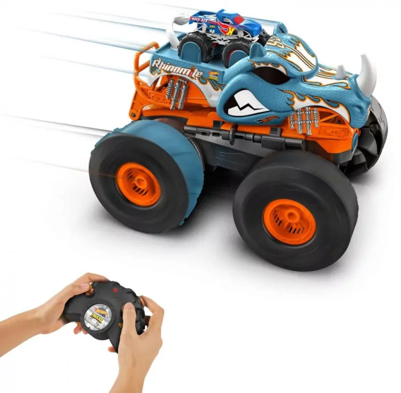 Hot Wheels. Monster Trucks Rhinomite, pojazd zdalnie sterowany - tantis.pl