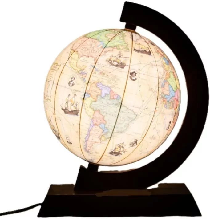 Globus trasami odkrywców podświetl. 25cm UA - tantis.pl