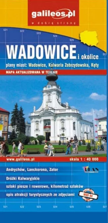 Plan mista - Wadowice i okolice 1:40 000 - tantis.pl