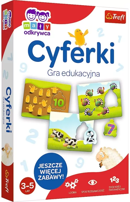 Cyferki. Mały odkrywca. Gra edukacyjna - tantis.pl