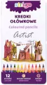 Kredki ołówkowe okragłe 12 kolorów - tantis.pl