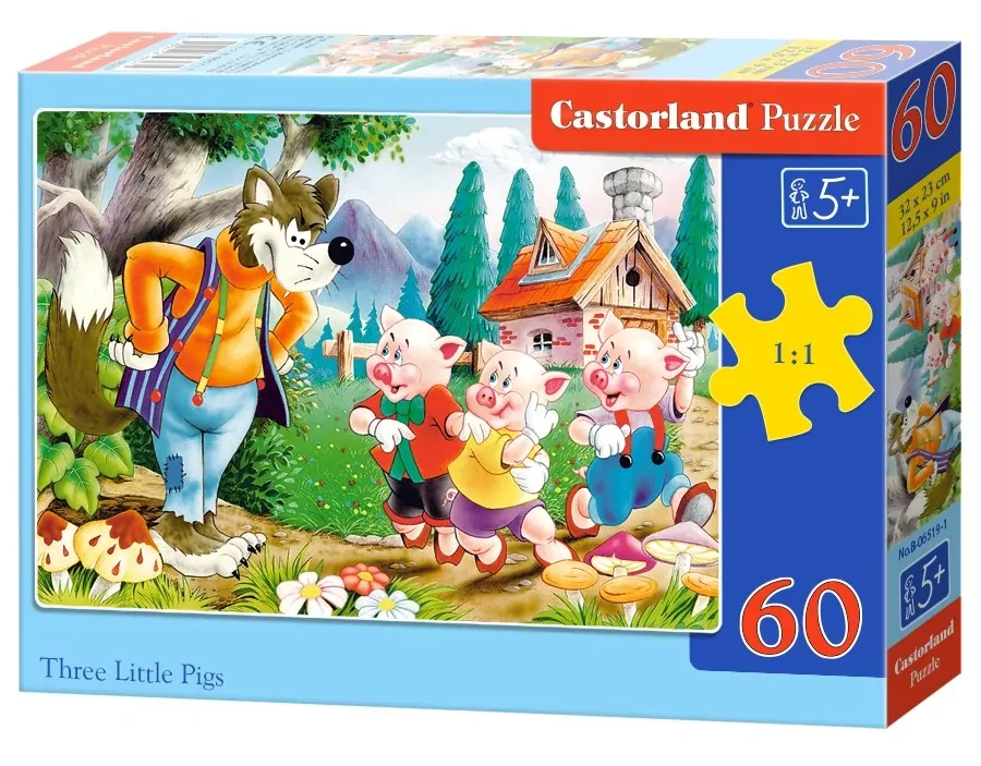 Puzzle 60. Trzy świnki 06519 - tantis.pl