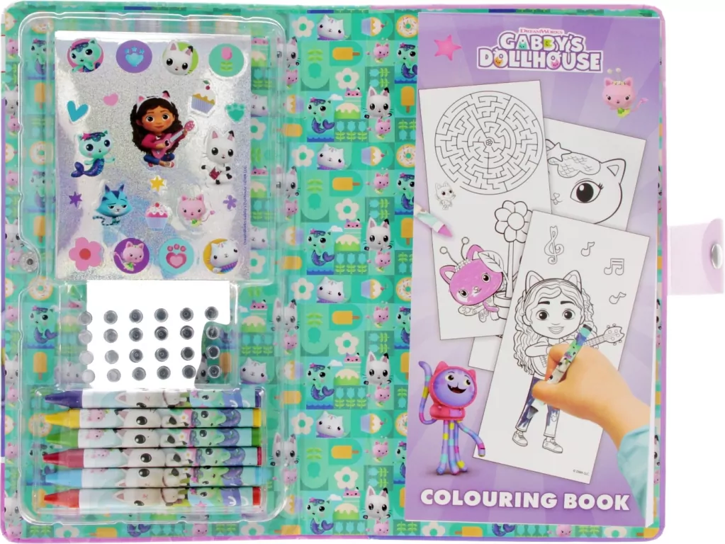 Zestaw kreatywny do kolorowania naklejki Gabby - tantis.pl