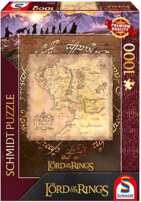 Puzzle PQ 1000 Władca Pierścieni: Śródziemie G3 - tantis.pl