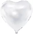 Balon foliowy Serce 61cm biały - tantis.pl
