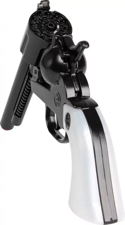 Rewolwer kowbojski metalowy 12 naboi - tantis.pl