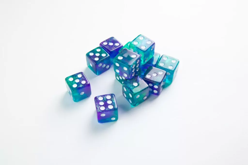 Gamegenic: Galaxy Series - D6 Dice Set (16 mm) - Neptune - tantis.pl