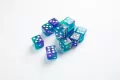 Gamegenic: Galaxy Series - D6 Dice Set (16 mm) - Neptune - tantis.pl