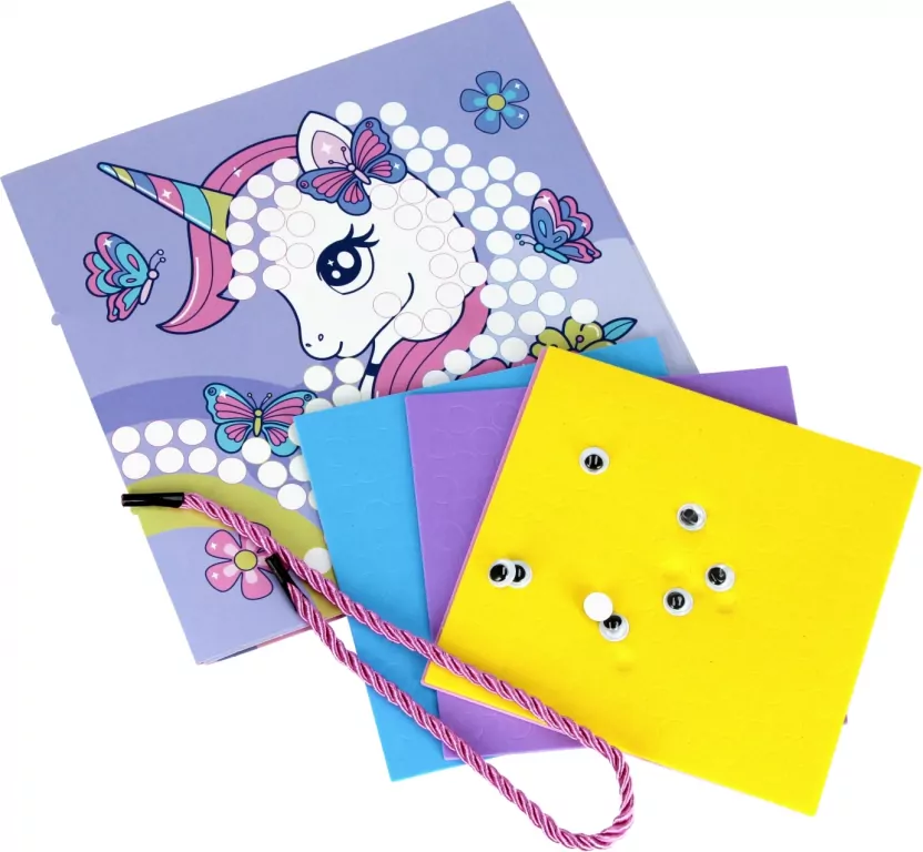 Zestaw kreatywny Książeczka z mozaikami Unicorn - tantis.pl