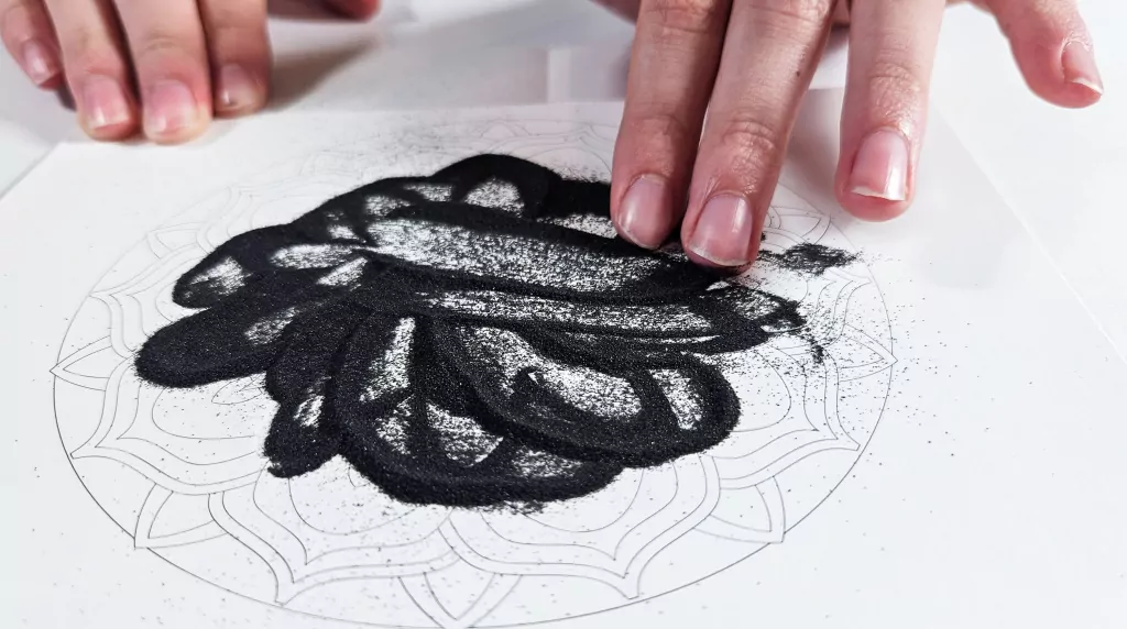 Piaskowe Malowanki Mandala 1 Sand Art - tantis.pl
