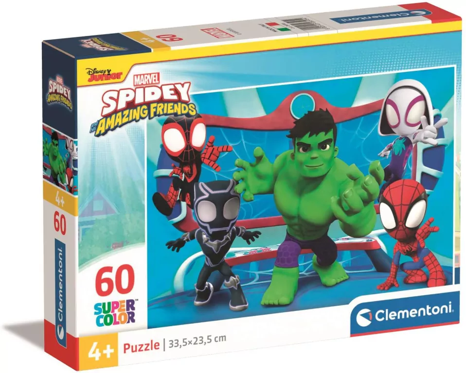 Puzzle 60 Super Kolor Marvel Spidey - tantis.pl