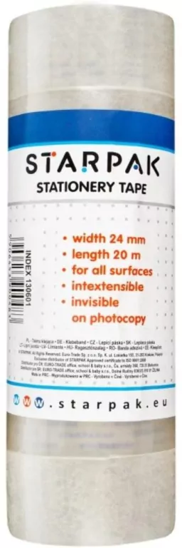 Taśma klejąca 24mmx20m 6 sztuk - tantis.pl