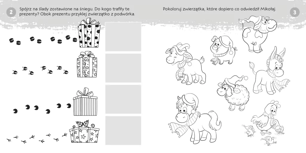 Zgadywanie-doklejanie. Magiczne święta - tantis.pl