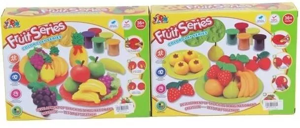 Zestaw z ciastoliną Fruit Series Color Clay - tantis.pl